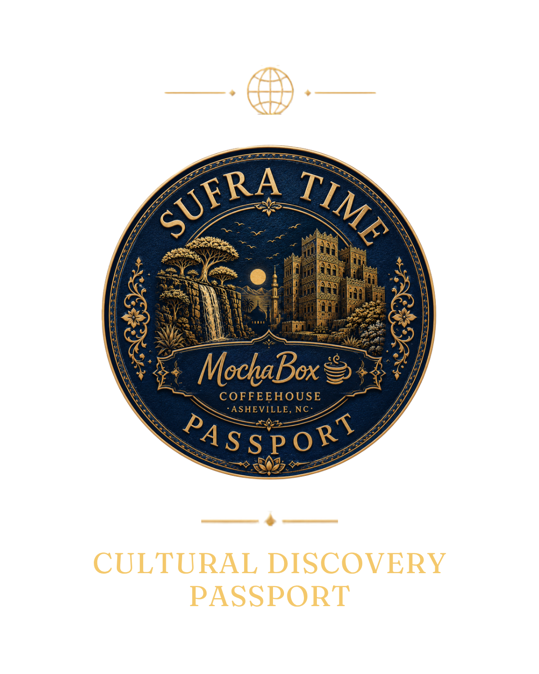 Cover of the Sufra Time Cultural Discovery Passport.